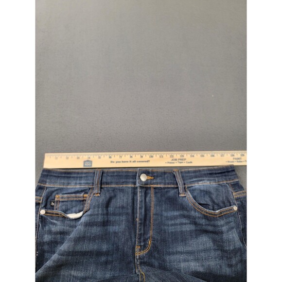 Judy Blue Jeans Womens 15/32 Dark Wash Skinny Fit Raw Hem Stretch JB82201DK - Picture 5 of 14